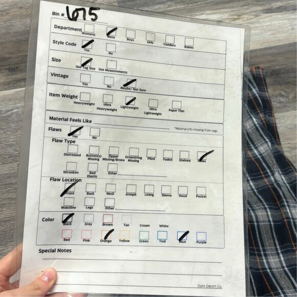 Carbon 2 Cobalt Blue Black Tartan Plaid Mens L Workwear Button Up Flannel Shirt‎ - Picture 8 of 8